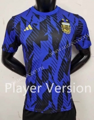Player Version  2023-24 Argentina Blue&Black Thailand Soccer Jersey AAA-6724