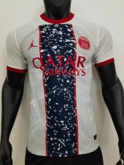 Player version 2023-24 Paris SG White Thailand Soccer jersey AAA