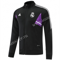 2022-23 Real Madrid Black Soccer Jacket -LH