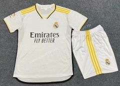 2023-24 Real Madrid Home White Soccer Uniform