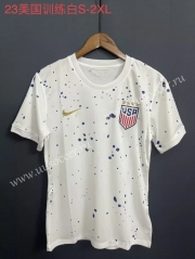 2023-24  USA White Thailand Soccer Jersey