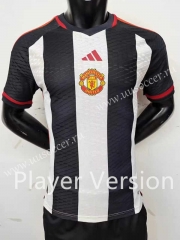 Player version 2023-24 Manchester United Black&White Thailand Soccer jersey AAA-2273