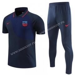 2023-24 Barcelona Royal Blue Polo Uniform-4627