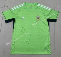 （s-3xl）2022-23  Argentina Goalkeeper Green Thailand Soccer Jersey AAA-818