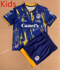 2022-23 Atlético San Luis Away Royal Blue kids Soccer Uniform-AY