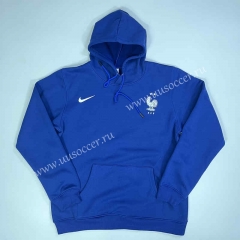 2022-23  France Blue  Thailand Tracksuit Top With Hat-GDP