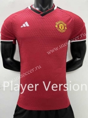 Player version 2023-24 Manchester United Home Red Thailand Soccer jersey AAA-SJ