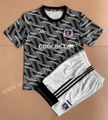 2023-24 CD Colo-Colo  Away Black Soccer Uniform-AY