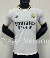 Player verison 2023-24  Real Madrid  Home White  Thailand Soccer Jersey AAA-888
