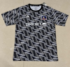 2023-24   Colo-Colo 2nd Away  Black Thailand Soccer Jersey-888
