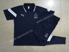 2022-23 Olympique de Marseille Royal Blue Thailand Polo Uniform-815