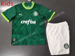 2023-24 SE Palmeiras Home Green  Kid/Youth Soccer Uniform-507