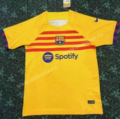 （s-4xl）2023-24 Barcelona 3rd Away Yellow  Thailand Soccer Jersey AAA-888