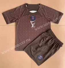 2023-24 concept version Paris SG Khaki Soccer Uniform-AY
