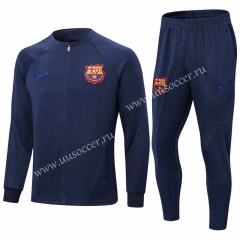 2022-23 Barcelona Royal Blue Soccer Jacket Uniform -411