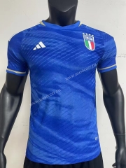 Player version 2023-24 Italy Home Blue Thailand Soccer Jersey AAA