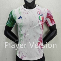Player version 2023-24 Italy White Thailand Soccer Training Jersey AAA-888