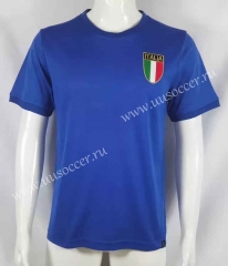 1970 Retro Version Italy Home Blue Thailand Soccer Jersey AAA-503