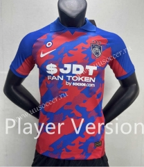 Player Version 2023-24 Johor Home Blue&Red Thailand Soccer Jersey AAA-888