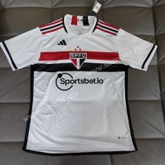 2023-24 Sao Paulo  Home White  Thailand Soccer Jersey AAA-888