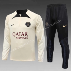 2023-24 Paris SG Apricot Thailand Soccer Tracksuit Uniform-815
