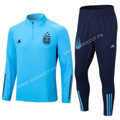 3stars 22-23 Argentina  Sky Blue  Thailand Soccer tracksuit Uniform-411