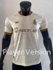 Player Version 2023-24 Al Nassr  2nd Away Light Yellow Thailand Soccer Jersey-SJ