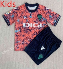 2023-24 Cádiz CF Pink kids  Soccer Uniform-AY