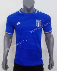 (s-4xl)2023-24 Italy Home Blue Thailand Soccer Jersey AAA-416