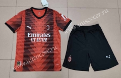 2022-23  AC Milan Home Red&Black  Soccer Uniform-718