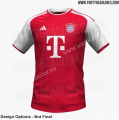 2023-24  Bayern München Home Red Thailand Soccer Jersey AAA