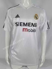 04-05 Retro Version   Real Madrid  Home White  Thailand Soccer Jersey AAA-503