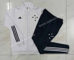 2023-24 Cruzeiro EC White Thailand Soccer Jacket Uniform-815
