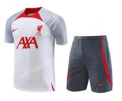 2023-24  Liverpool White Red Thailand Soccer Uniform-418