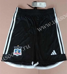2023-24  Colo-Colo Home Black Thailand Soccer Shorts-2886