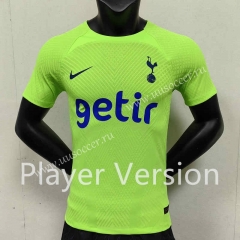 Player Version 2023-24 Tottenham Hotspur Away Fluorescent Green  Thailand Soccer Jersey AAA-888