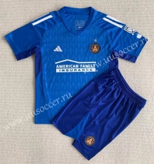 2023-24 Atlanta United FC Goalkeeper Blue Soccer Uniform-AY