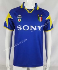 Retro Version95-96 Juventus Away Blue Thailand Soccer Jersey AAA-503