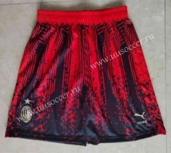 2023-24  AC Milan 3rd Red&Black Thailand Soccer Shorts-6794