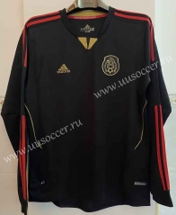 Retro Version 11-12 Mexico Away Black Thailand LS Soccer Jersey AAA-6895