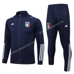 2023-24 Italy Royal Blue Soccer jacket-815