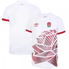 (s-5xl)23-24 England White Rugby Jersey