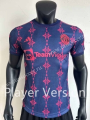 Player version 2023-24 Manchester United Royal Blue Thailand Soccer jersey AAA-8407