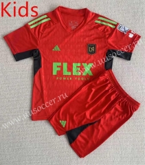 2023-24  Los Angeles FC Goalkeeper Red kids Soccer Uniform-AY