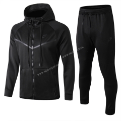 2023-24  Nike Black Soccer Jacket UniformWith Hat -815