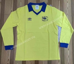 71-79 Retro Version Arsenal Yellow Thailand LS Soccer Jersey AAA-6590