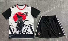 2023-24Samurai special edition Japan Black&White Thailand Soccer Uniform-8975