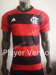 Player Version 2023-24  Flamengo Home Red&Black Thailand Soccer Jersey AAA-518
