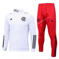 2023-24 Flamengo White Thailand Soccer Jacket Uniform-815