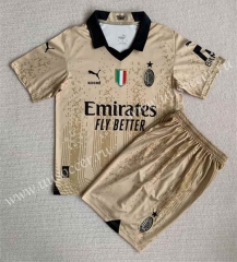 2023-24 AC Milan Goalkeeper Muddy yellow  Soccer Uniform-AY
